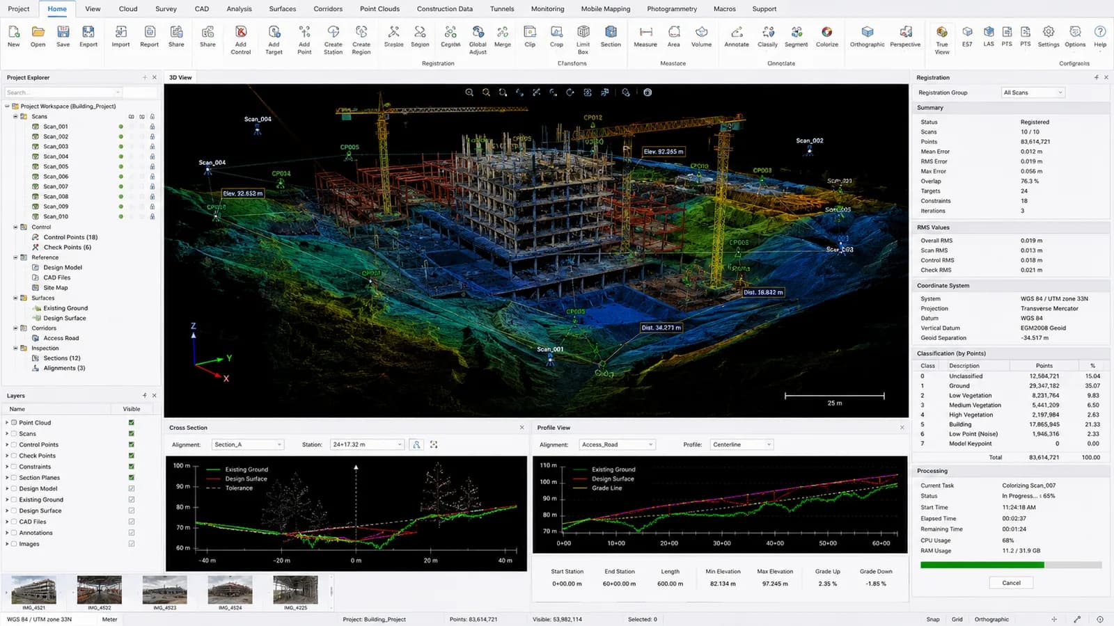 Scan-to-BIM for Existing Facilities: From Laser Scan to a Coordinated IFC Model