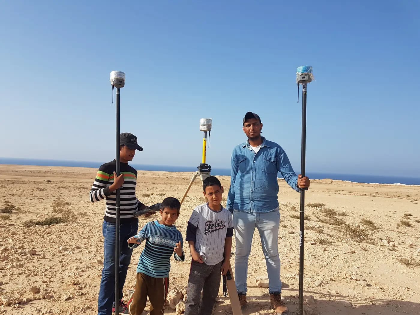 GeoGiza crew in the field