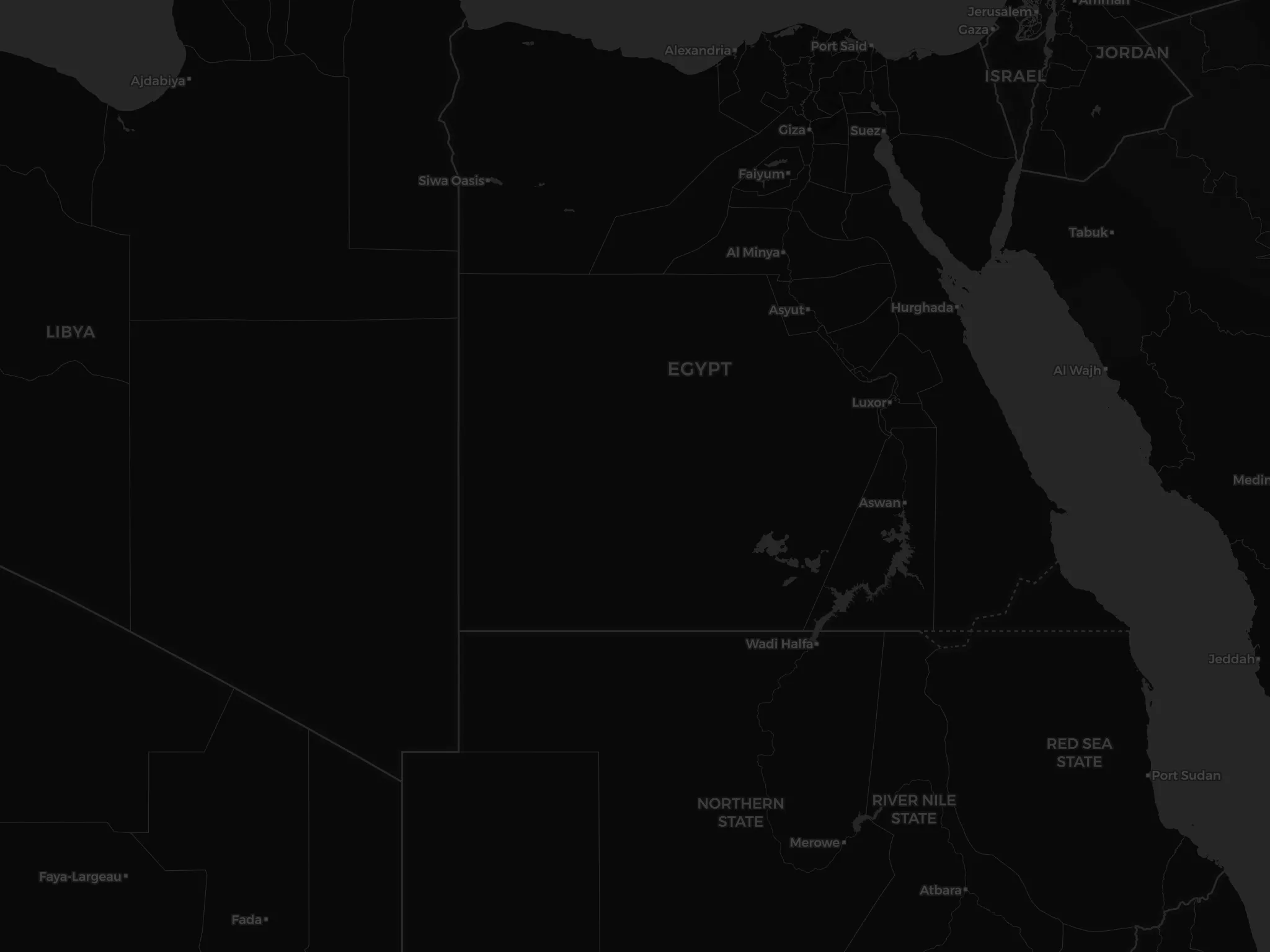 خريطة مصر تُظهر امتدادها عبر نطاقي UTM 35N و36N
